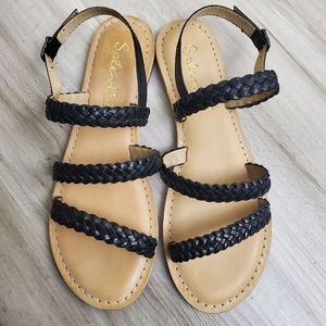 New Splendid Truman Braided Leather Sandals